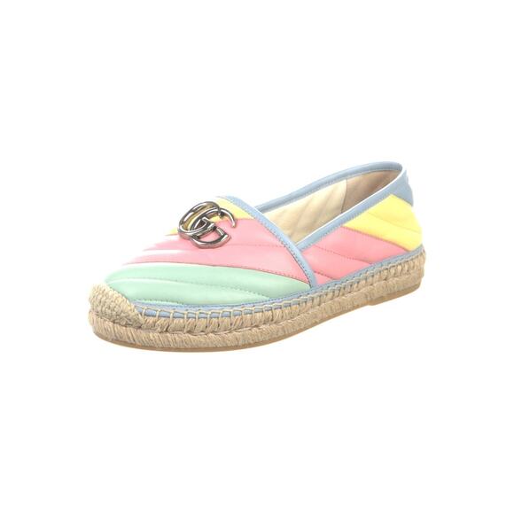 ❤️Gucci Double G Logo Leather Espadrilles❤️ - Picture 2 of 5